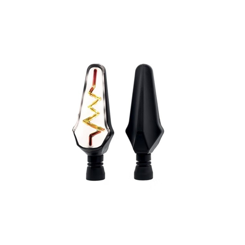 DIRECCIONAL LED SECUENCIAL TIPO RAYO AMAR-BLANC0 UNIVERSAL