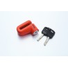 CANDADO ANTIRROBO PARA DISCO FRENO DE MOTOCICLETA IRON RACING IR-02 5.5MM NEON-NARANJA