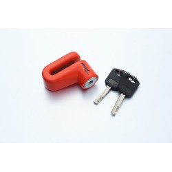 CANDADO ANTIRROBO PARA DISCO FRENO DE MOTOCICLETA IRON RACING IR-02 5.5MM NEON-NARANJA