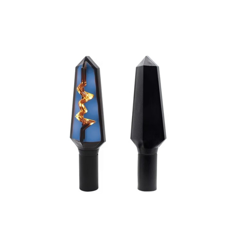 DIRECCIONAL LED MINI TIPO RAYO SECUENCIAL AMAR-AZUL UNIVERSAL