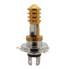 FOCO DE FARO 12 HIPER LED POTENTE H4 CARCASA DORADA LUZ BLANCA