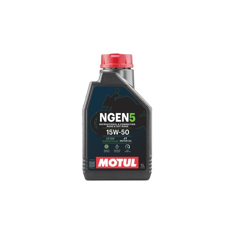 ACEITE PARA MOTOR A GASOLINA 4 TIEMPOS MOTUL NGEN 5 15W50 1L