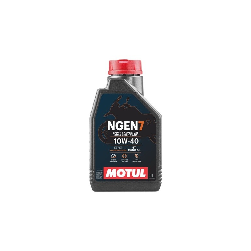 ACEITE PARA MOTOR A GASOLINA 4 TIEMPOS MOTUL NGEN 7 10W40 1L