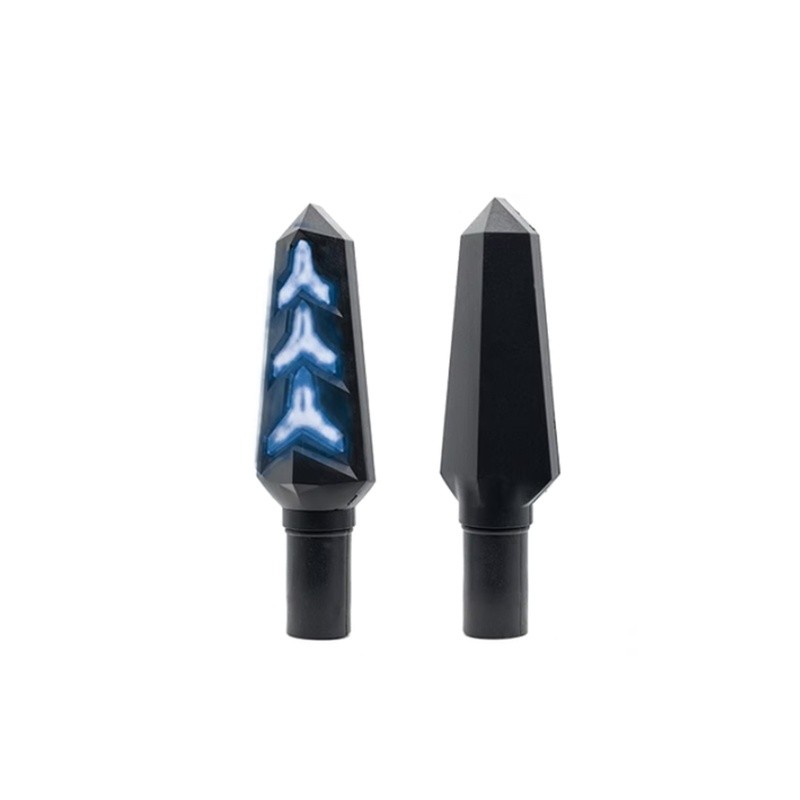 DIRECCIONAL LED SECUENCIAL TIPO RAYO AMAR-AZUL UNIVERSAL