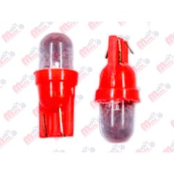 FOCO LED DE PELLIZCO T10/T13 12V LUZ ROJA