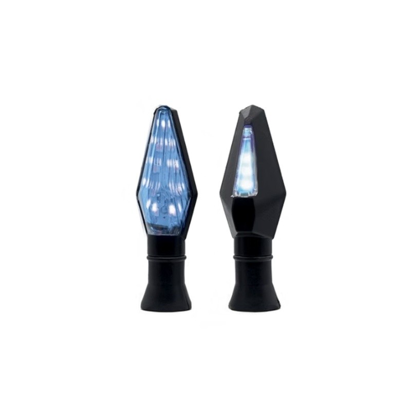 DIRECCIONAL LED DUO TIPO ROMBO AZUL UNIVERSAL