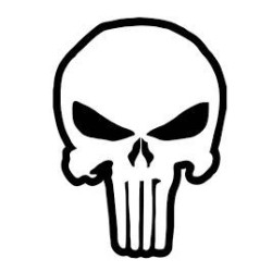 CALCOMANIA GRANDE PUNISHER
