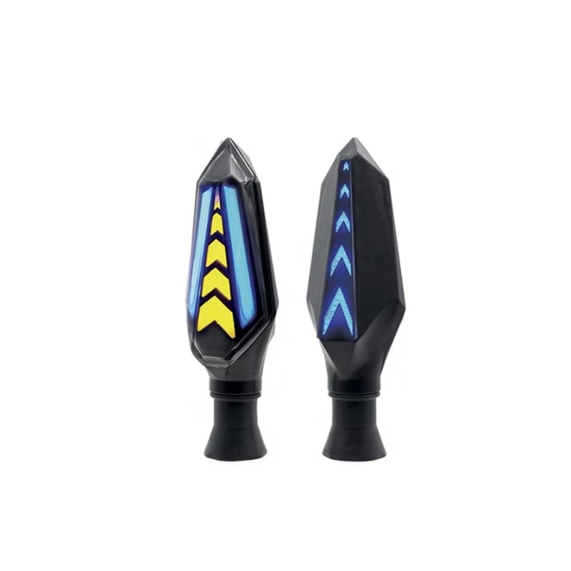 DIRECCIONAL LED SECUENCIAL BI-COLOR TIPO FLECHA AMAR-AZUL UNIVERSAL