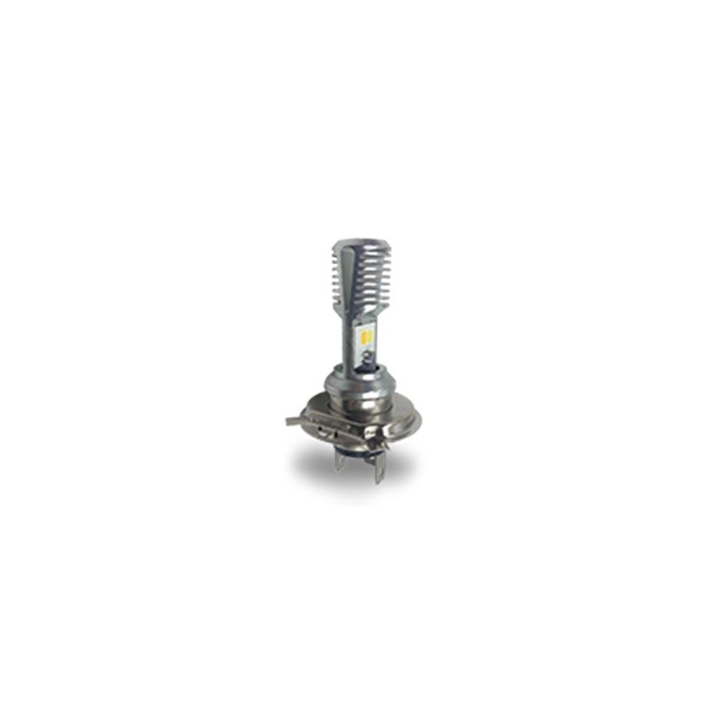 FOCO DE FARO LED H4 2 COLORES BLANCO AMARILLO CARCASA PLATA