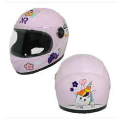 CASCO CERRADO INFANTIL FANTASY BLANCO   BRILLANTE MICA TRANSPARENTE TALLA GRANDE