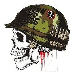 CALCOMANIA GRANDE CALAVERA CASCO MILITAR