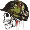 CALCOMANIA GRANDE CALAVERA CASCO MILITAR