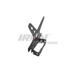 PORTA-PLACA ALUMINIO DECORATIVO NEGRO