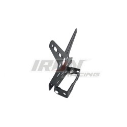 PORTA-PLACA ALUMINIO DECORATIVO NEGRO