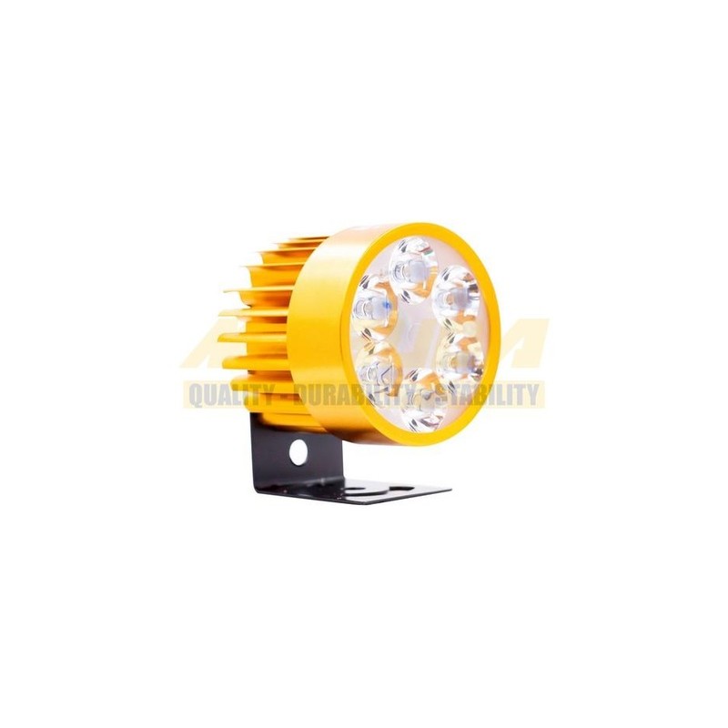 FARO AUXILIAR LEDS P/MOTOCICLETA IR1571 8-80V 6W DORADO