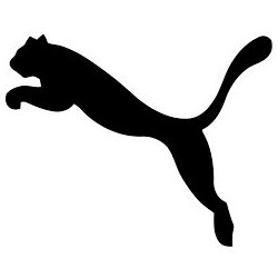 CALCOMANIA GRANDE PUMA NEGRO