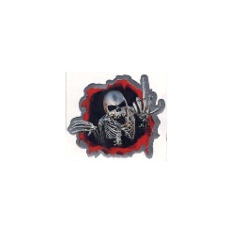 CALCOMANIA GRANDE CALAVERA SALIENDO