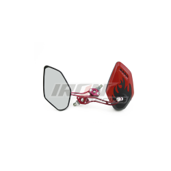 ESPEJO P/MOTO IRON RACING FENIX NEGRO/ROJO