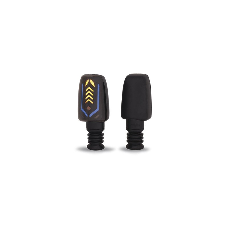 DIRECCIONAL LED SECUENCIAL TIPO DEPORTIVA  UNIVERSAL (AMARILLO-AZUL)
