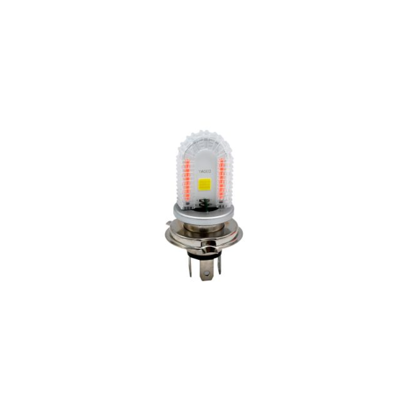 FOCO LED LUZ BLANCA ALTA-BAJA 10W / 1000LM H4 LUZ DE DIA ROJA 12 Vcc UNIVERSAL