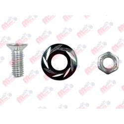 TORNILLO DECORATIVO ALUMINIO CON COLORES REDONDO M6 NEGRO