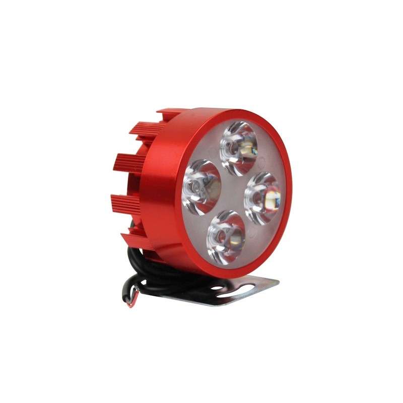 FARO AUXILIAR 4 LEDS CON ESTROBO ROJO 12V 4W SUSTITUYE A 99-5023-001