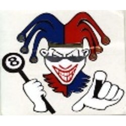 CALCOMANIA GRANDE PAYASO ARLEQUIN