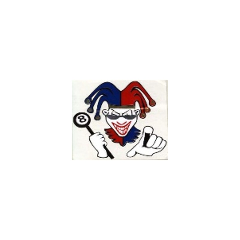 CALCOMANIA GRANDE PAYASO ARLEQUIN