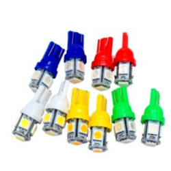 FOCO LED PELLIZCO LUZ BLANCA, ROJOS,VERDES, AMARILLO, BLANCO, AZUL 12 Vcc UNIVERSAL POR PIEZA