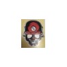 CALCOMANIA REFLEJANTE CALAVERA CASCO ROJO