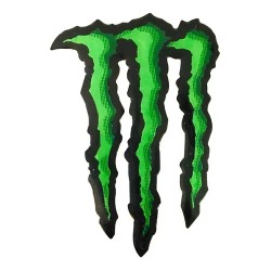 CALCOMANIA GRANDE MONSTER VERDE