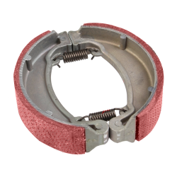 ZAPATAS DE FRENO TRASERO MODELOS DM150, FT150G, FT150 GTS, FT 150 GT, TC200, FORZA 150, RC150, FT150G, DT150 SPORT Color Rojo