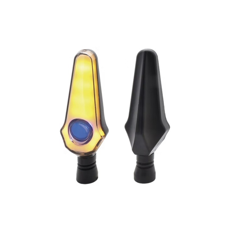 DIRECCIONAL LED SECUENCIAL TIPO FLAMA AMAR-AZUL UNIVERSAL