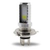 FOCO DE FARO LED H4 LUZ BLANCA CARCASA PLATA