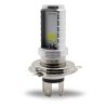 FOCO DE FARO LED H4 LUZ BLANCA CARCASA PLATA