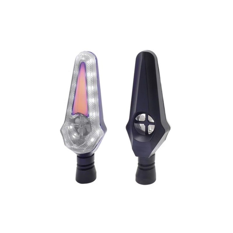 DIRECCIONAL LED SECUENCIAL TIPO HELICE AMAR-BLANCO UNIVERSAL