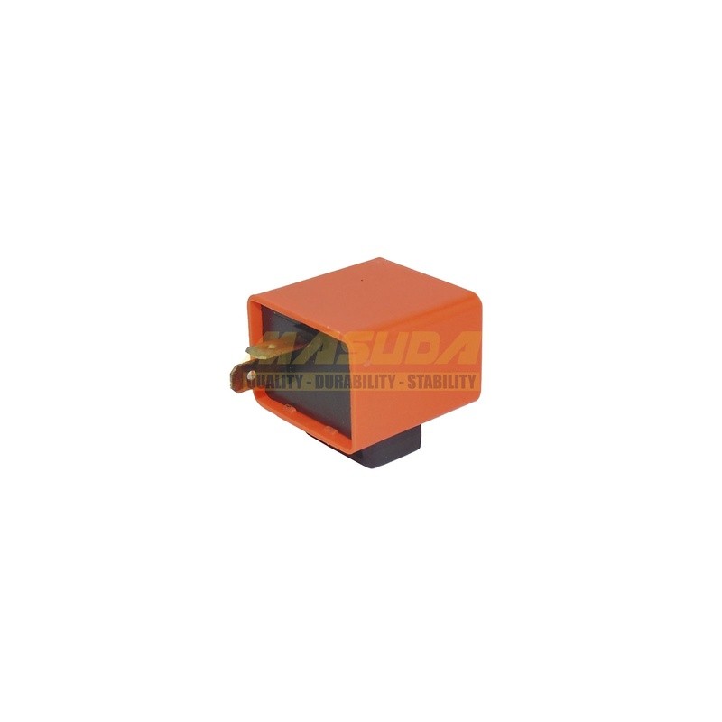 FLASH DESTELLADOR SIN SONIDO CUADRADO 12V NARANJA