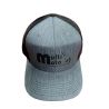 GORRA DE MALLA NEGRA ESTAMPADA