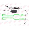 Luces led casco diseño tribal color Verde MEK