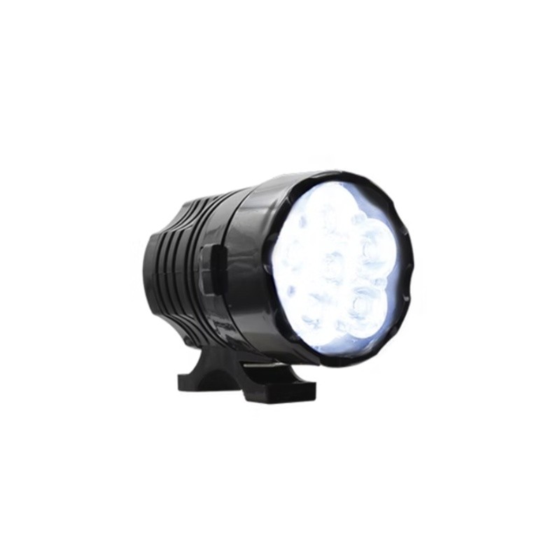 FARO AUXILIAR 6 LED TIPO REDONDO LUZ BLANCA CON LUZ ALTA, BAJA Y ESTROBO