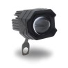 FARO AUXILIAR HEXAGONAL LED CON LUPA LUZ FIJA AMARILLO-BLANCO BASE PLANA EXTENDIDA