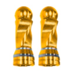 TAPON DECORATIVO PARA VALVULA EN FORMA RODONDO (DORADO)