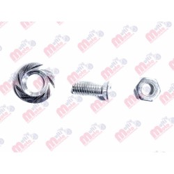 TORNILLO DECORATIVO ALUMINIO CON COLORES REDONDO M6 PLATA