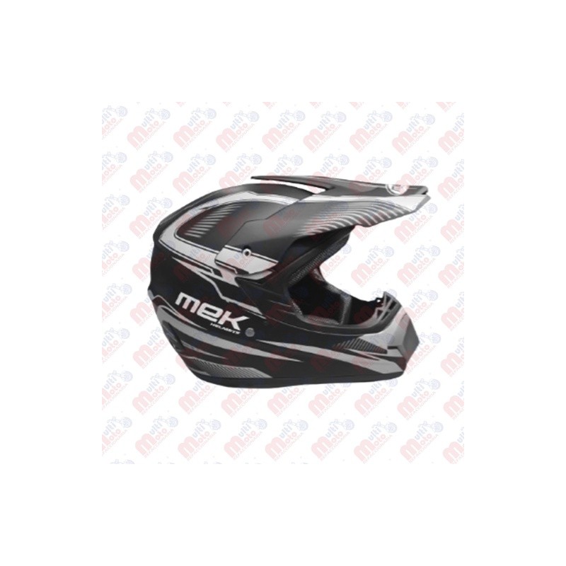 CASCO CROSS MK505 model K4 Shell Matte  Black Decal Gray MEK