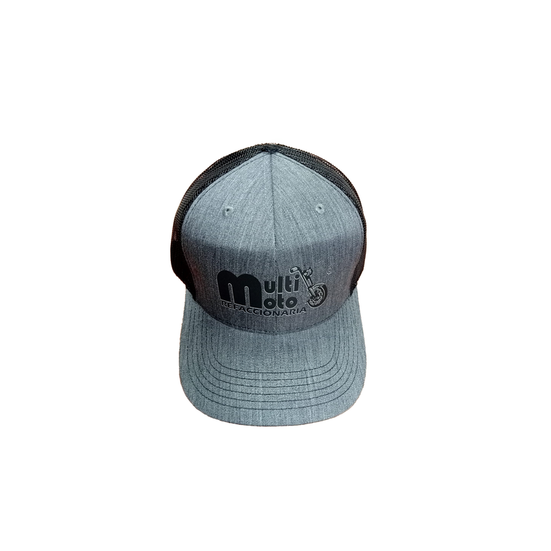 GORRA DE MALLA NEGRA ESTAMPADA
