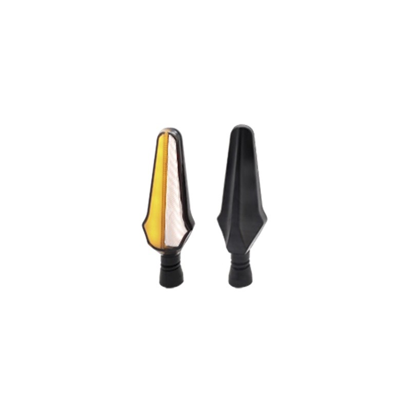 DIRECCIONAL LED SECUENCIAL TIPO RAYAS UNIVERSAL (AMARILLO-BLANCO)
