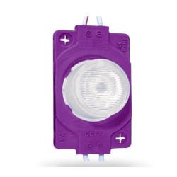TIRA DE MODULO LED TIPO SOMBRERO 1 LUZ (MORADO)