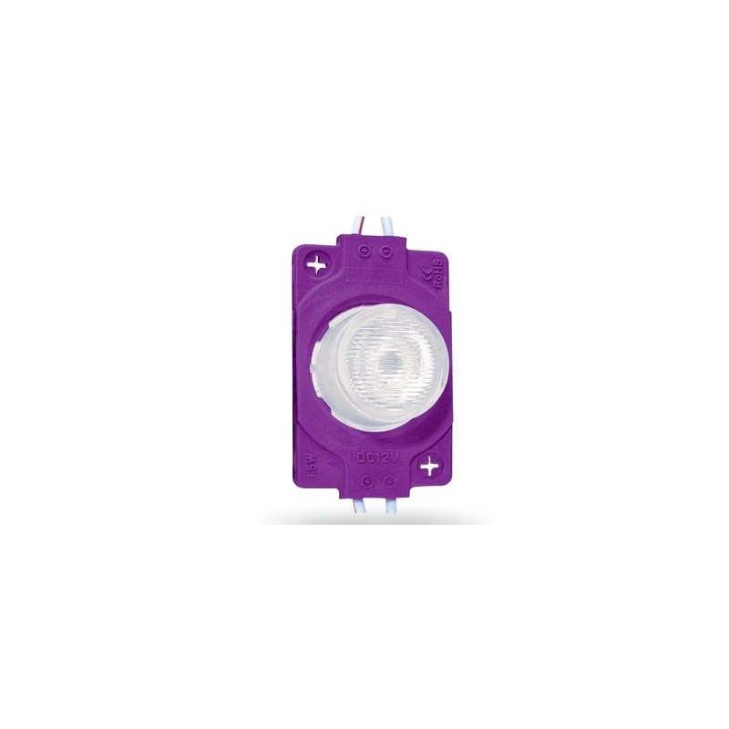 TIRA DE MODULO LED TIPO SOMBRERO 1 LUZ (MORADO)