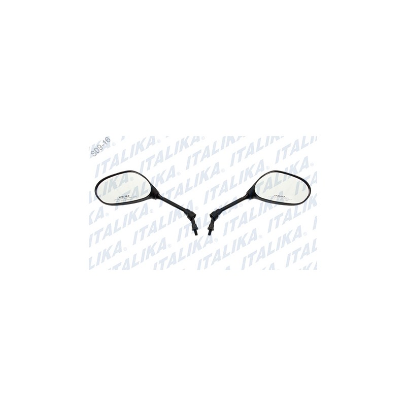 JUEGO ESPEJOS ITALIKA CON LOGO Y LEYENDA WS150 WS175