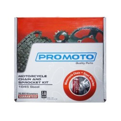 JUEGO ENGRANES PROMOTO 46DX15D CON CADENA 428X136L P/ITALIKA DM200